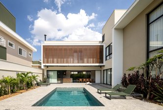 Área de Lazer voltada para a piscina