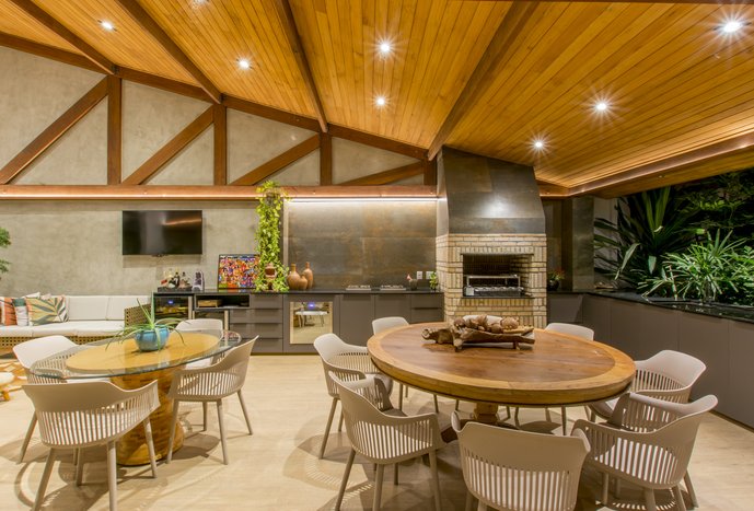 ESPAÇO GOURMET COM PISCINA