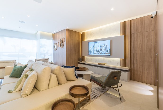 Living e Varanda integrados