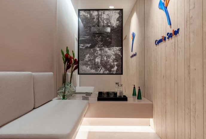 O espaço voltado para o público