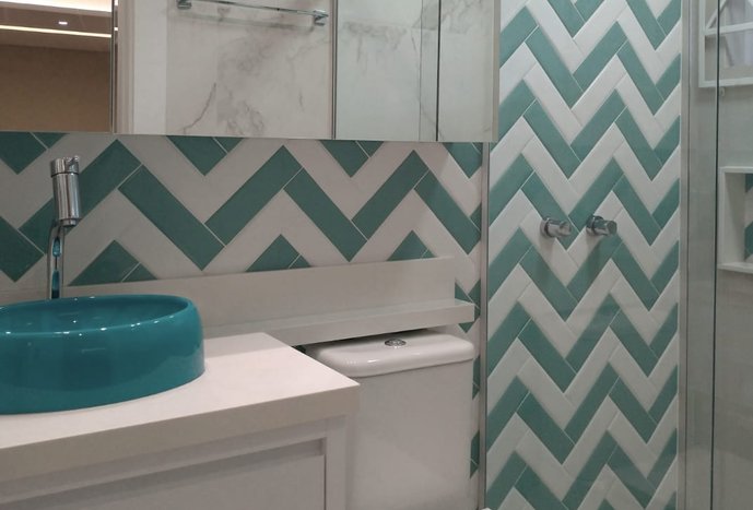 Banheiro Chevron