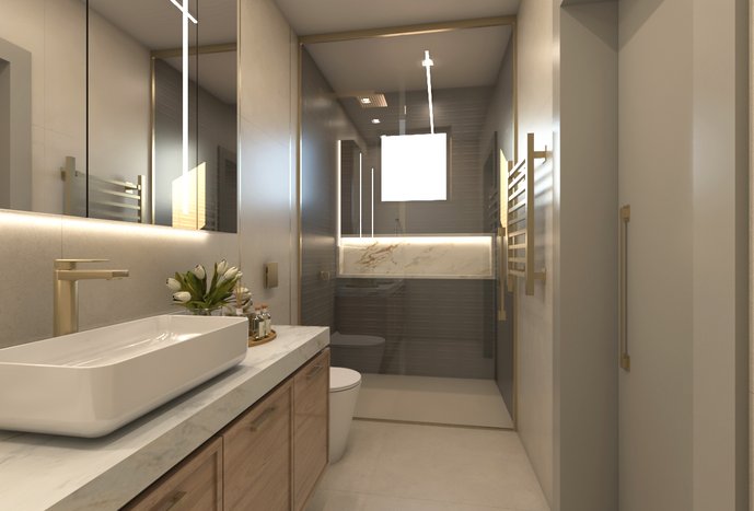 BANHEIRO DO ESCRITÓRIO - CASA F | C