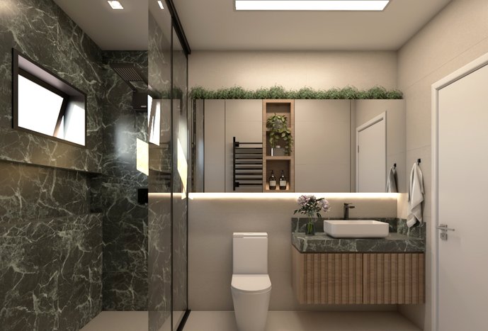 BANHEIRO SOCIAL - CASA R | M