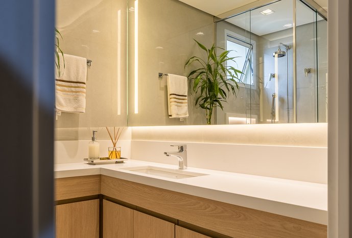 Banheiro Compacto e Funcional