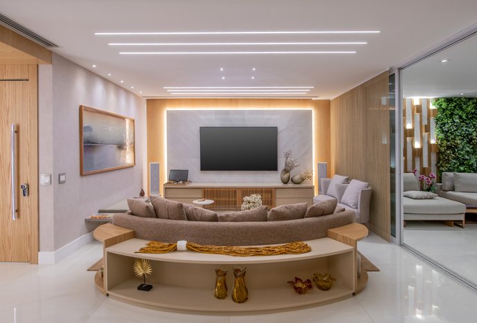 LIVING COM VARANDA INTEGRADA